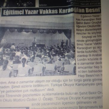Besni Okuma Kültürü Konferansı